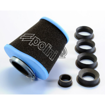 Filtro ar 28 / 35 / 42 / 45 / 49 / 55 mm esponja - POLINI